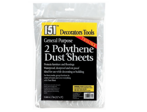 Two Dust Sheets • Protection • MessySupplies